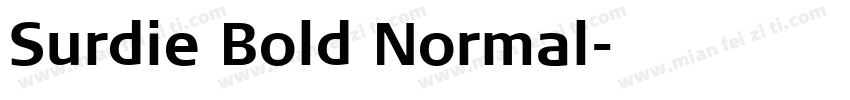 Surdie Bold Normal字体转换